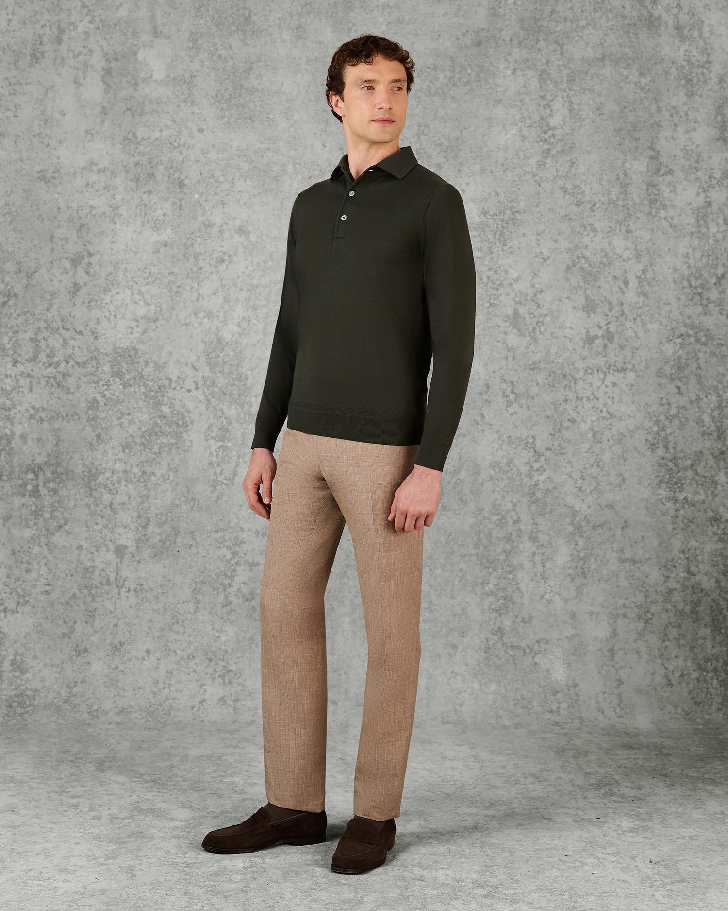 Grant Ultrafine Merino Wool Polo Shirt
