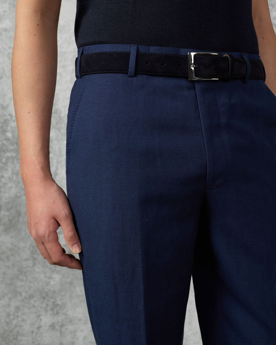 Lewis Wool & Linen Suit Pants Navy
