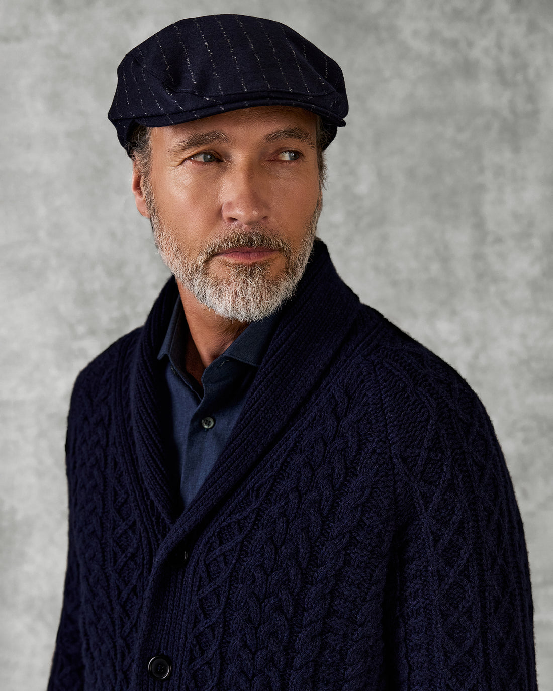 Dowse Wool &amp; Cashmere Morse Code Flannel Cap