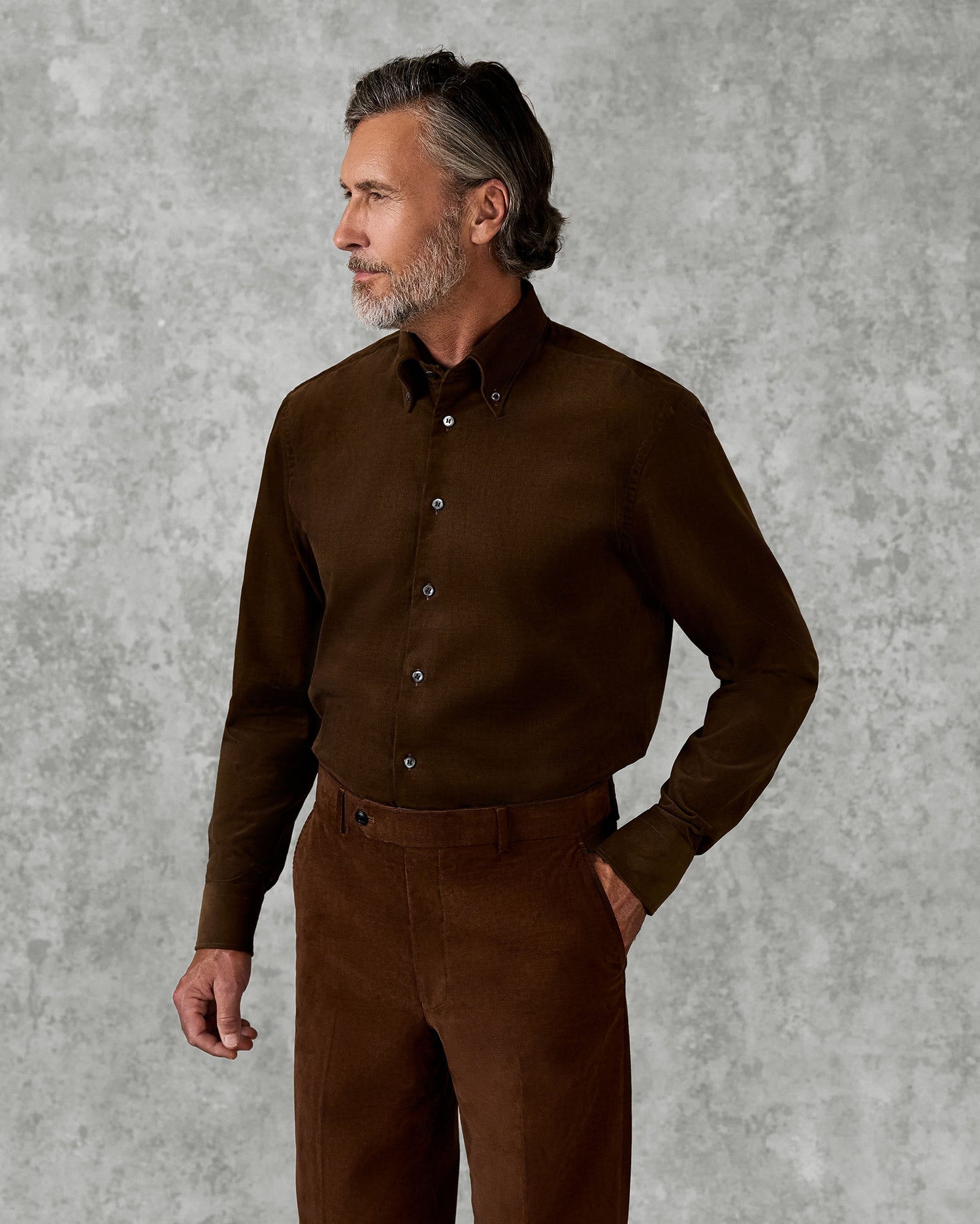 Milford Baby Cord Button Down Shirt