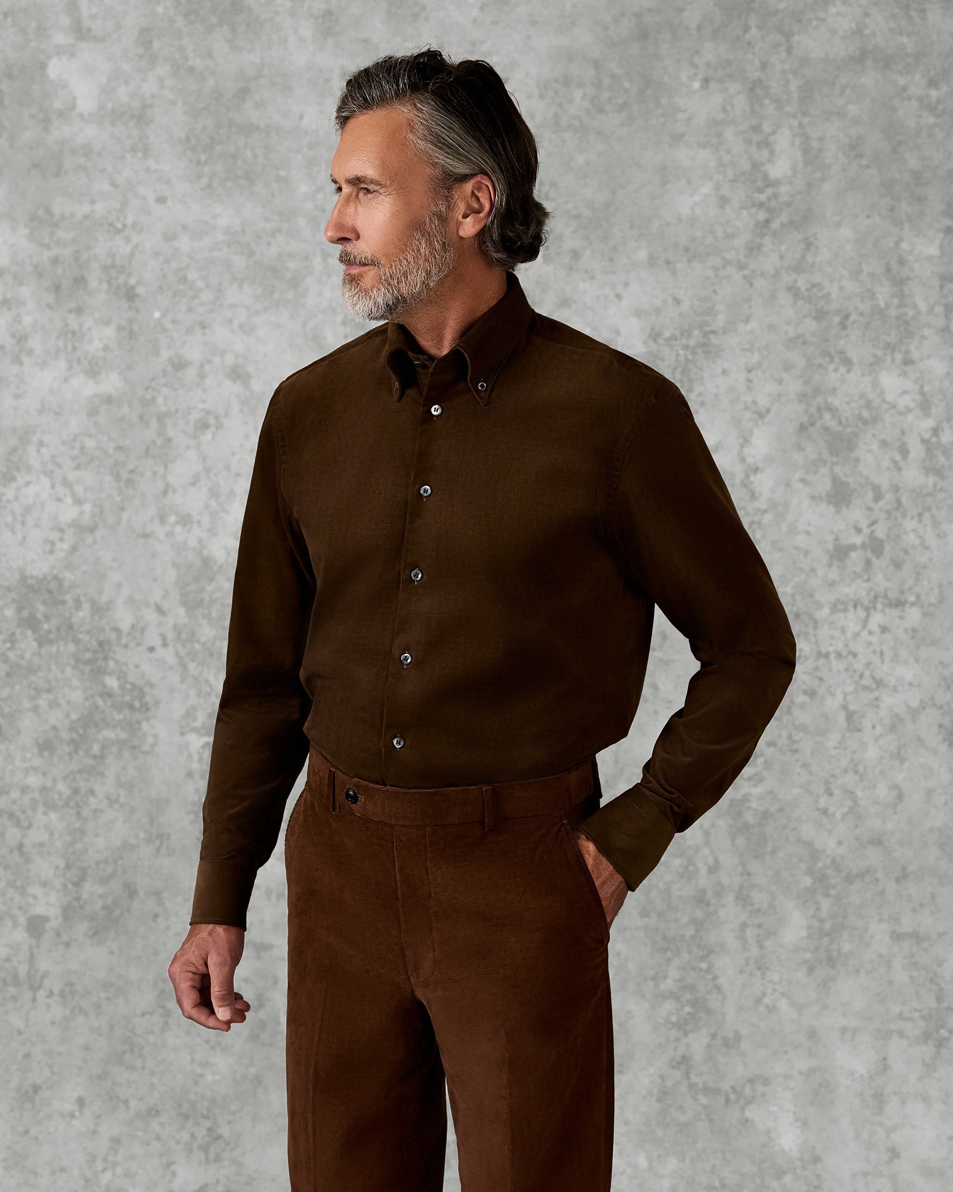 Milford Baby Cord Button Down Shirt