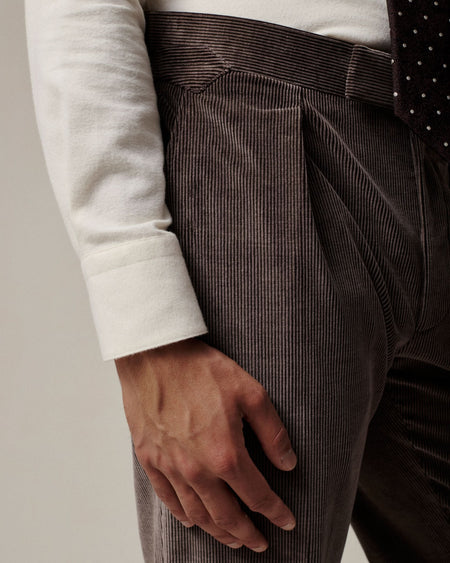 Calister Cord Cotton & Virgin Wool Suit Pant