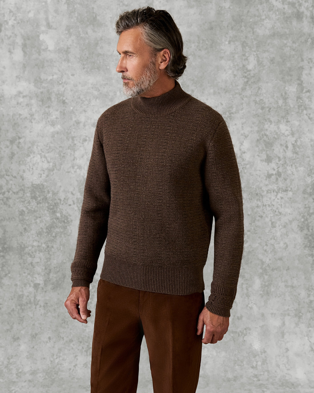 Ballentyne Morse Code Wool Knit Camel