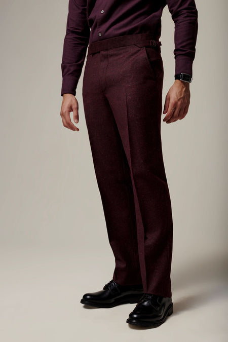 Donell Donegal Virgin Wool Silk & Nylon Suit Trouser