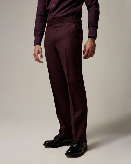 Donell Donegal Virgin Wool Silk & Nylon Suit Pant