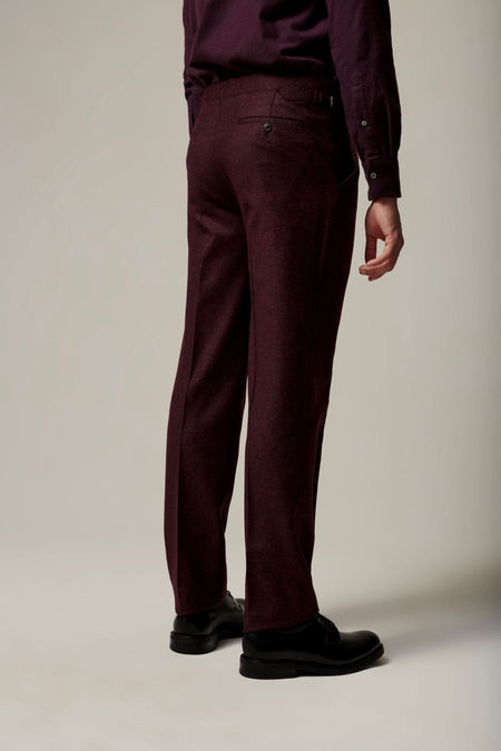 Donell Donegal Virgin Wool Silk & Nylon Suit Trouser