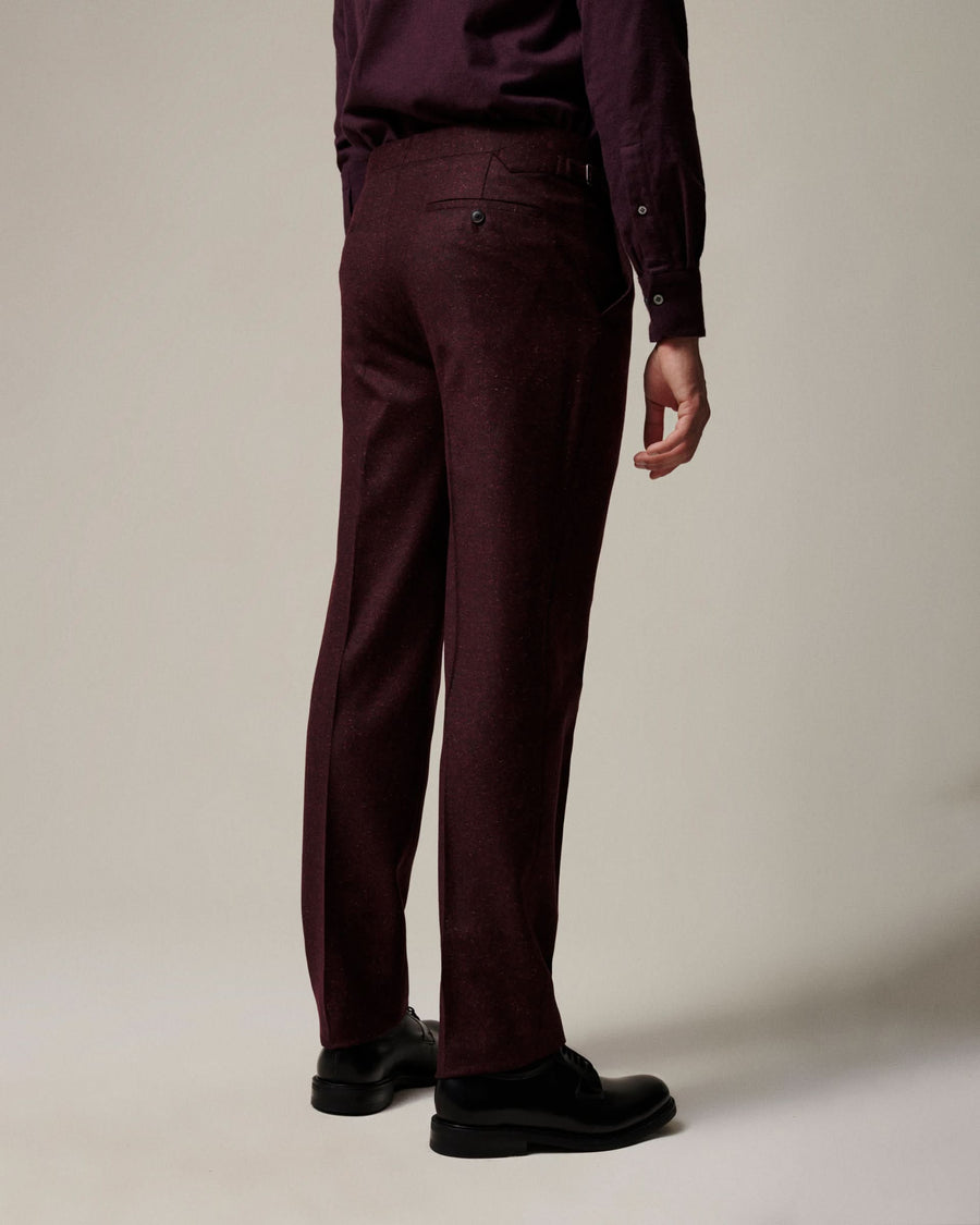 Donell Donegal Virgin Wool Silk & Nylon Suit Pant