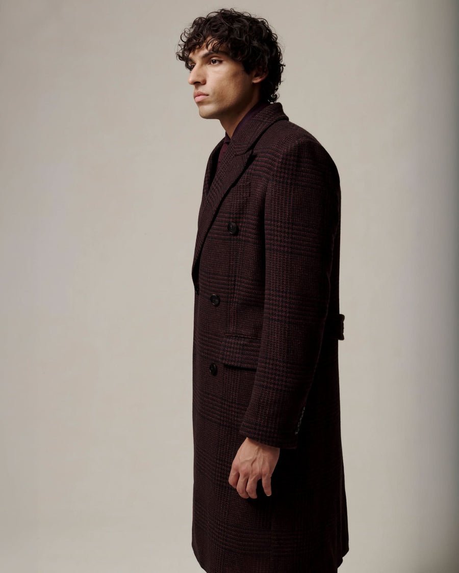 Pherson Check Virgin Wool & Cashmere Coat