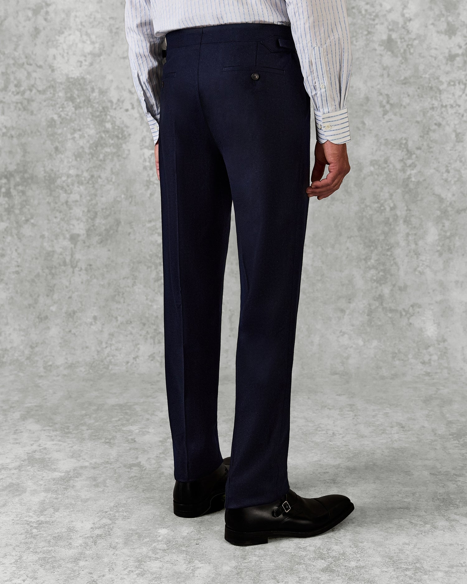 Cartwright Wool Single Pleat Trouser with Side Adjuster