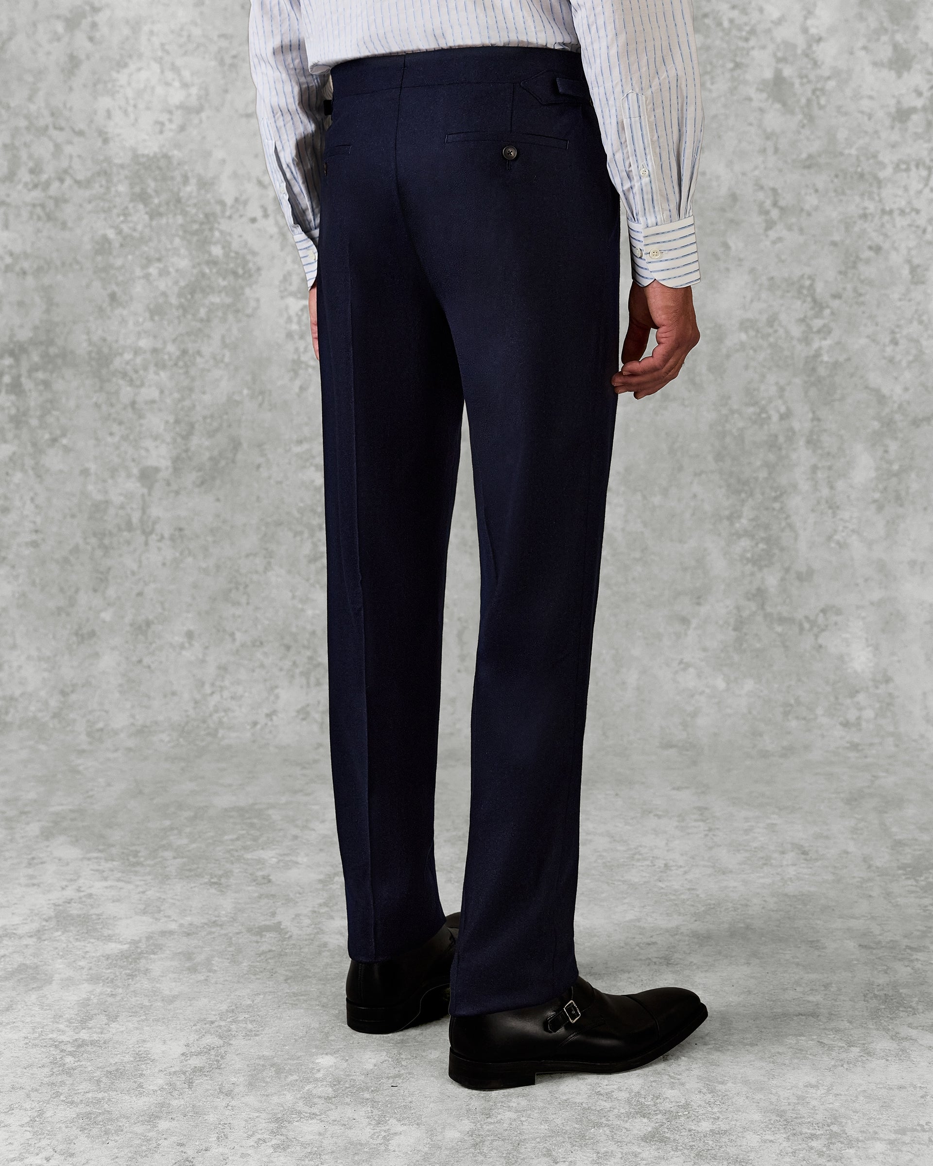Cartwright Wool Single Pleat Trouser with Side Adjuster