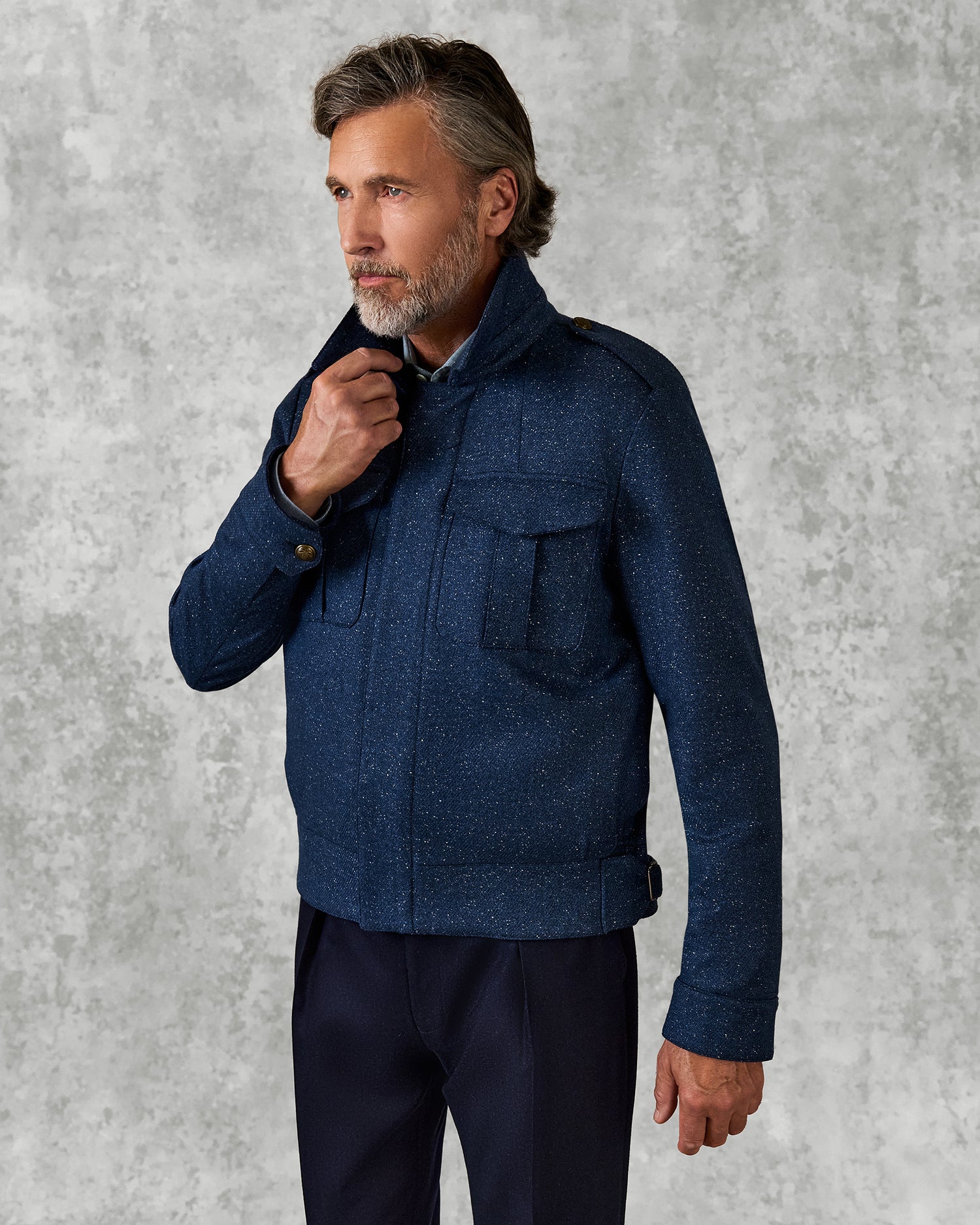 Tom Utility Harrington Mid Blue Donagal Flannel
