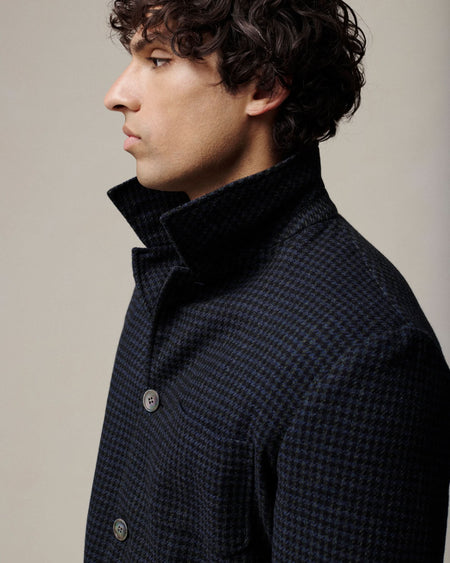 Lachlan Check Virgin Wool & Cashmere Shacket