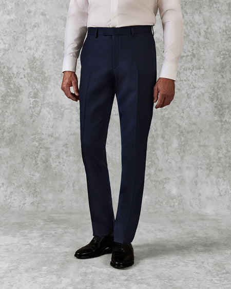 Doughty Wool Twill Suit Trouser Navy