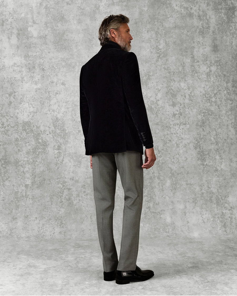 Reynolds Peak Lapel Velvet Dinner Jacket Black