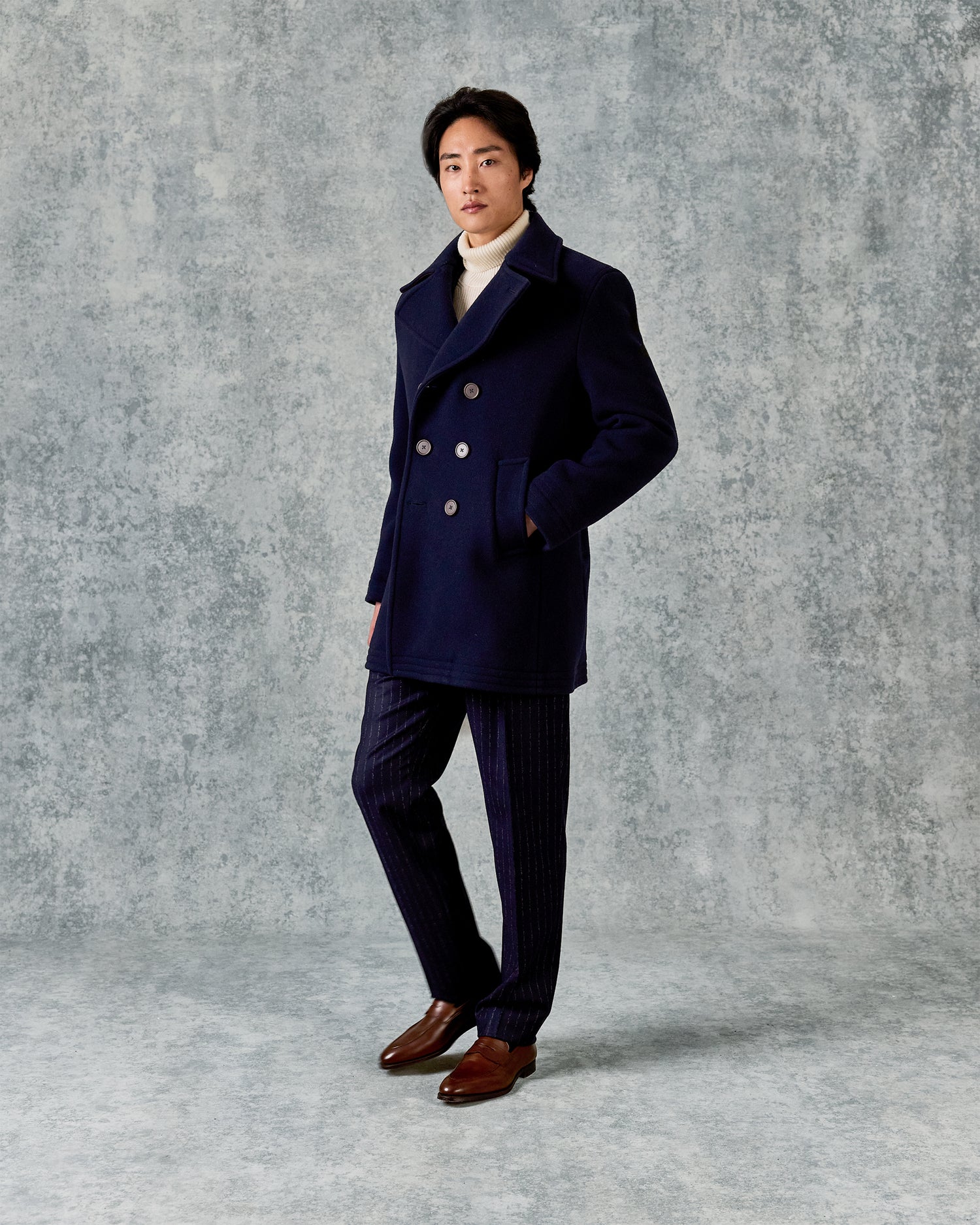 Croft Croft Bridge Coat Navy