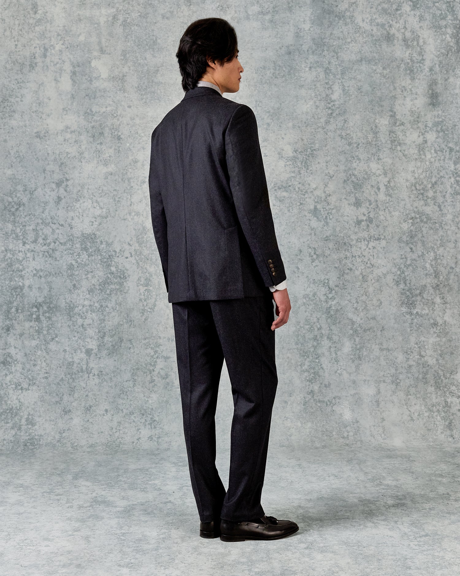 Bowles Double Breasted Suit Jacket Grey Flannel