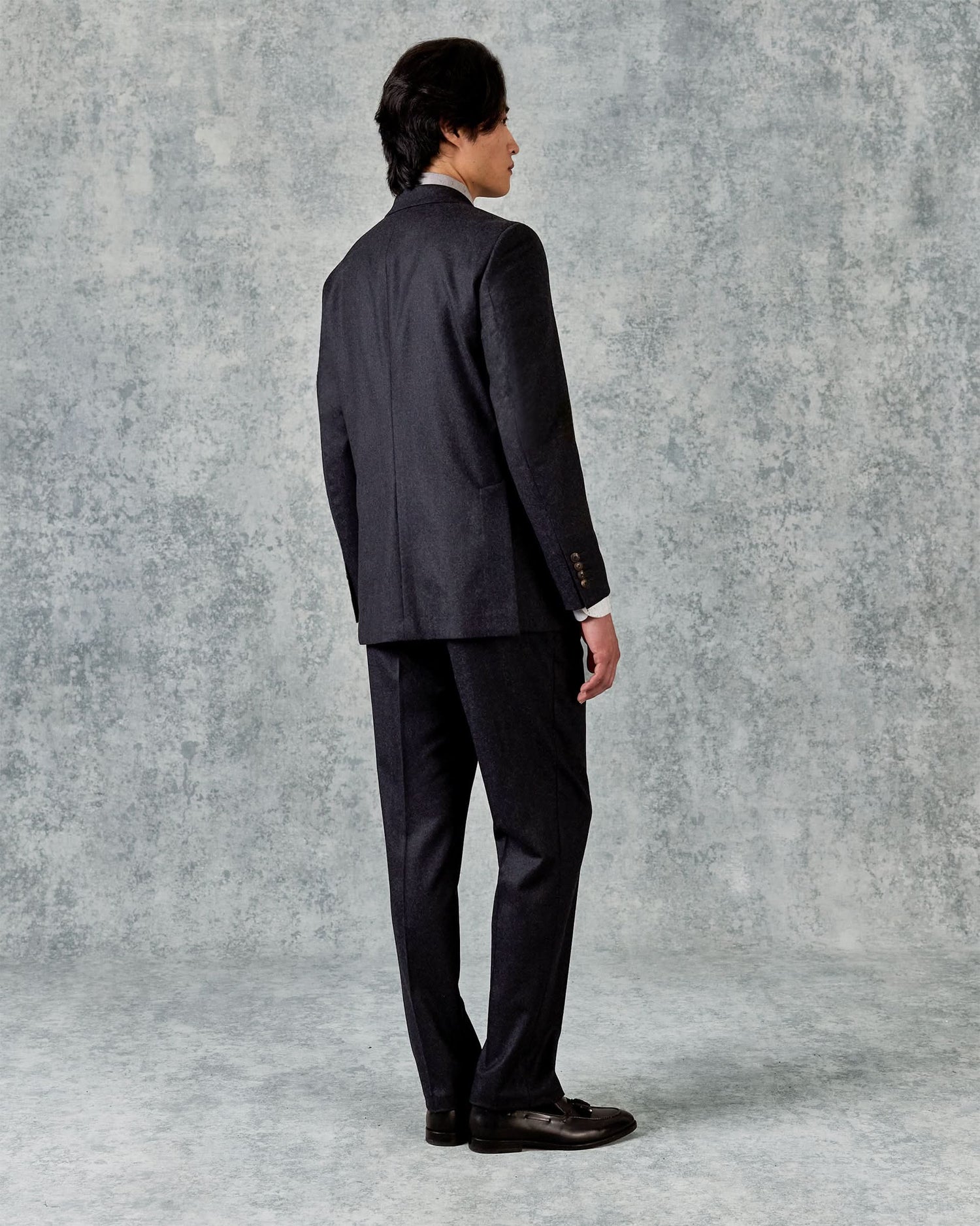Bowles Double Breasted Suit Grey Flannel