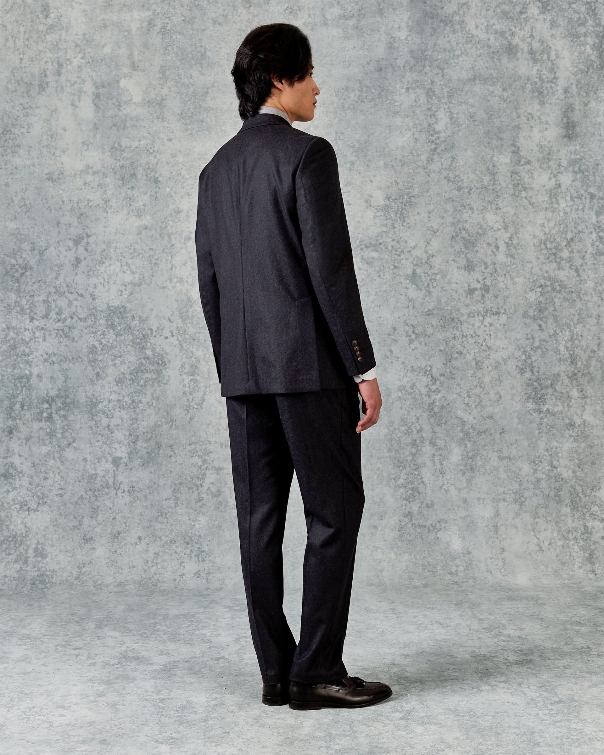 Bowles Double Breasted Suit Grey Flannel