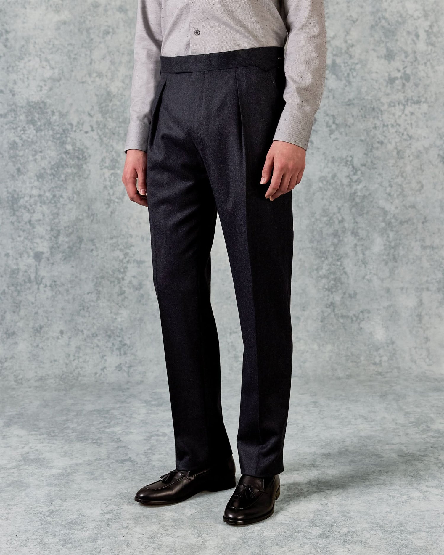 Bowles Double Breasted Suit Grey Flannel