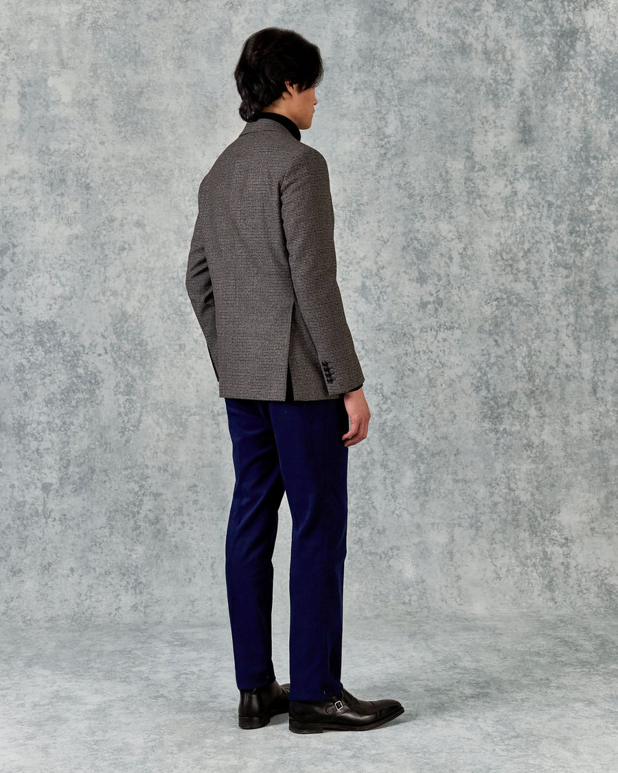Evans Virgin Wool Brown Shepherd Check Blazer
