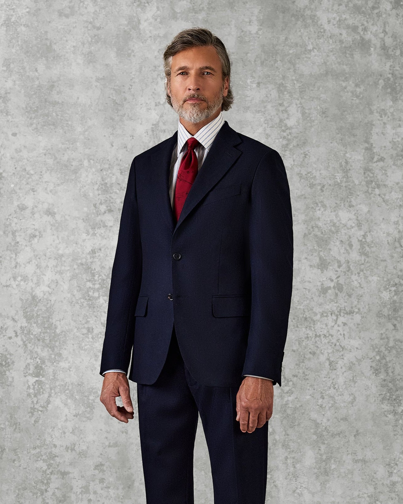 Cartwright Flannel Suit Jacket Navy