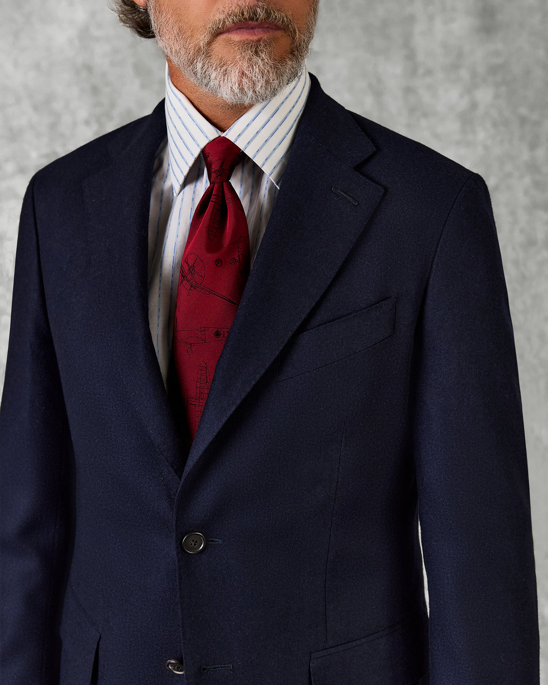 Cartwright Navy Flannel Suit