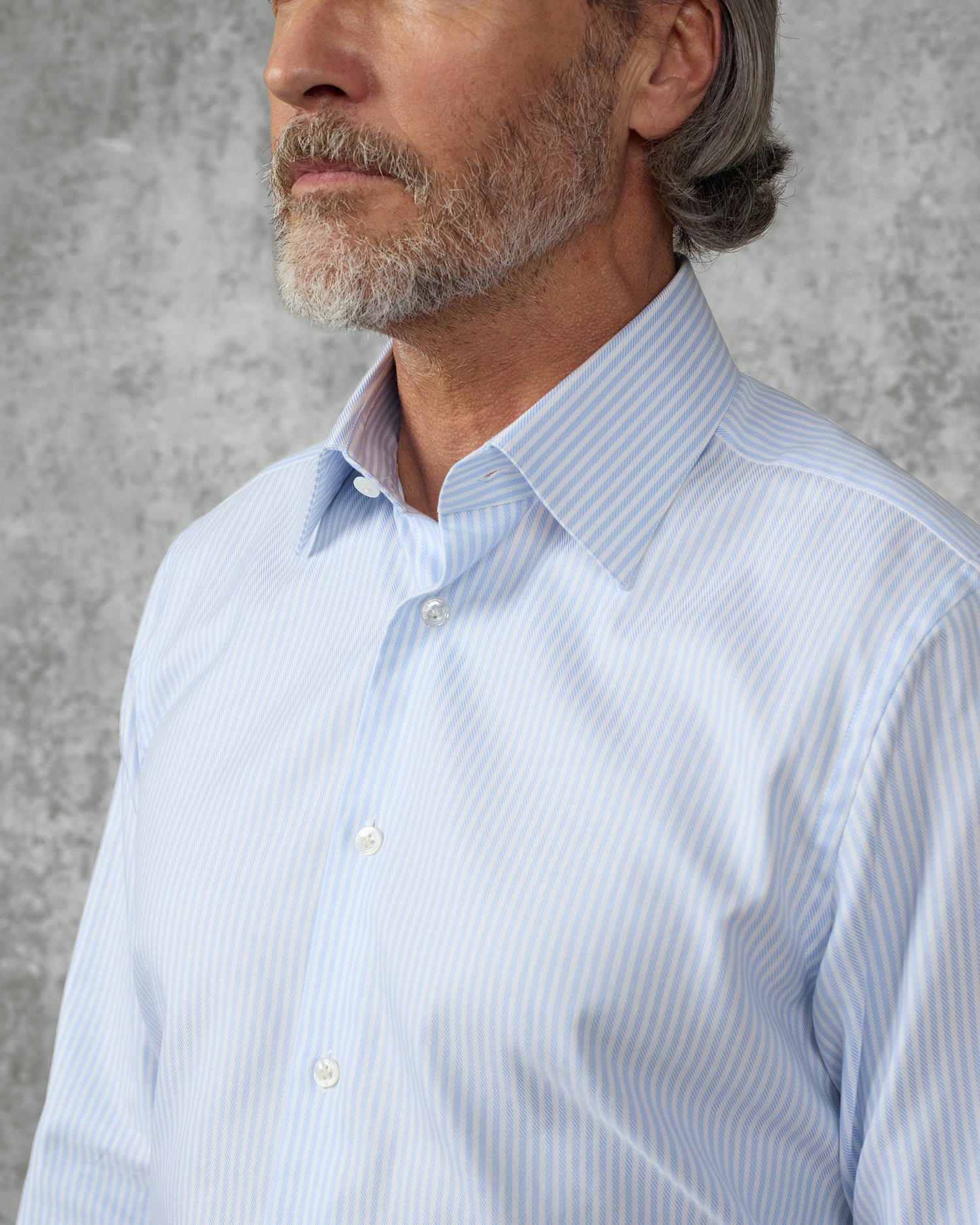 Leveson Cotton Twill Single Cuff Bengal Stripe Shirt