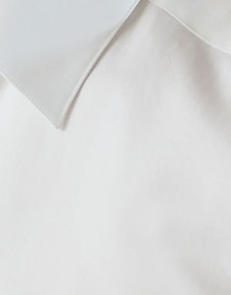 Leveson Cotton Herringbone Cuff Shirt Ecru