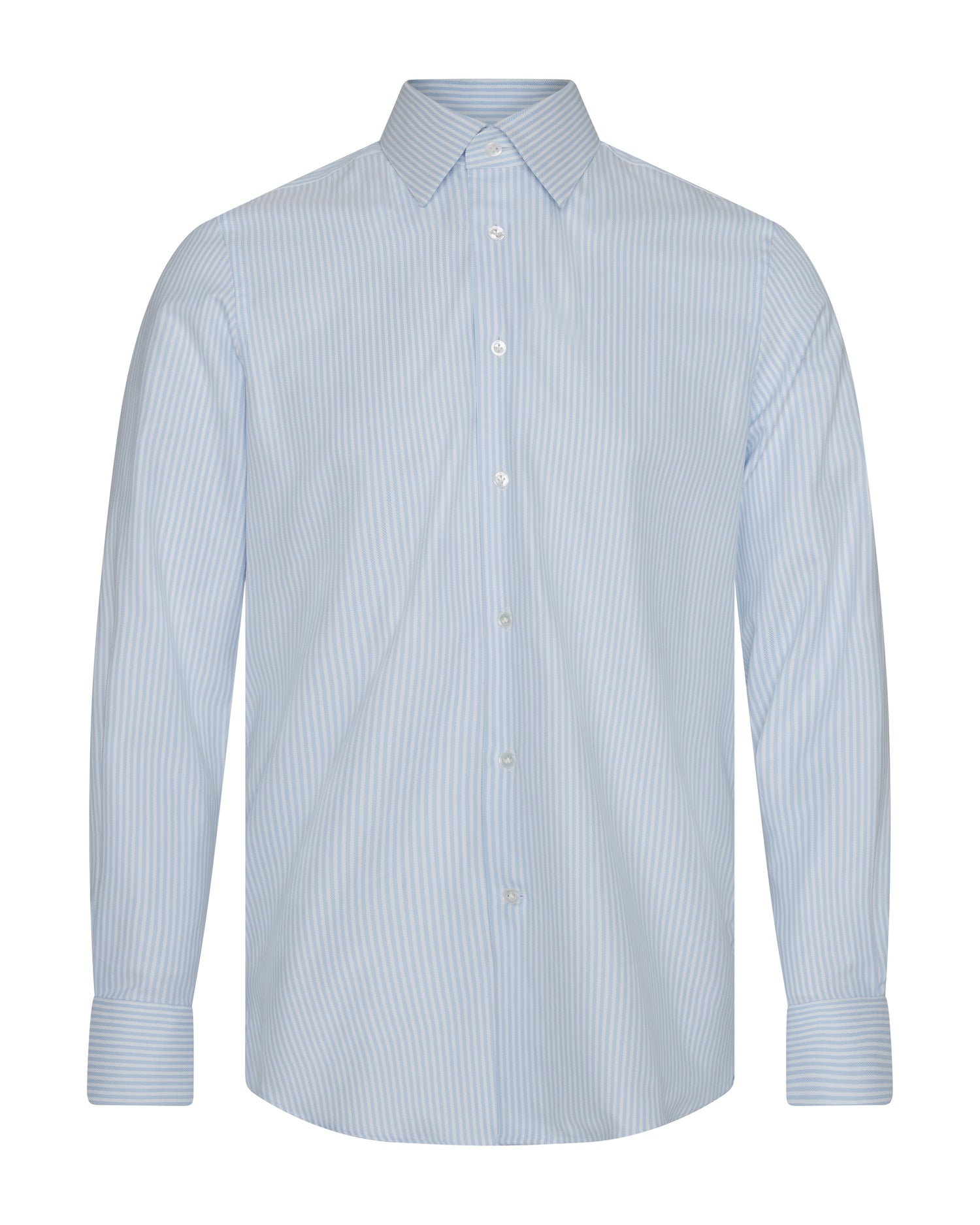 Leveson Cotton Twill Single Cuff Bengal Stripe Shirt