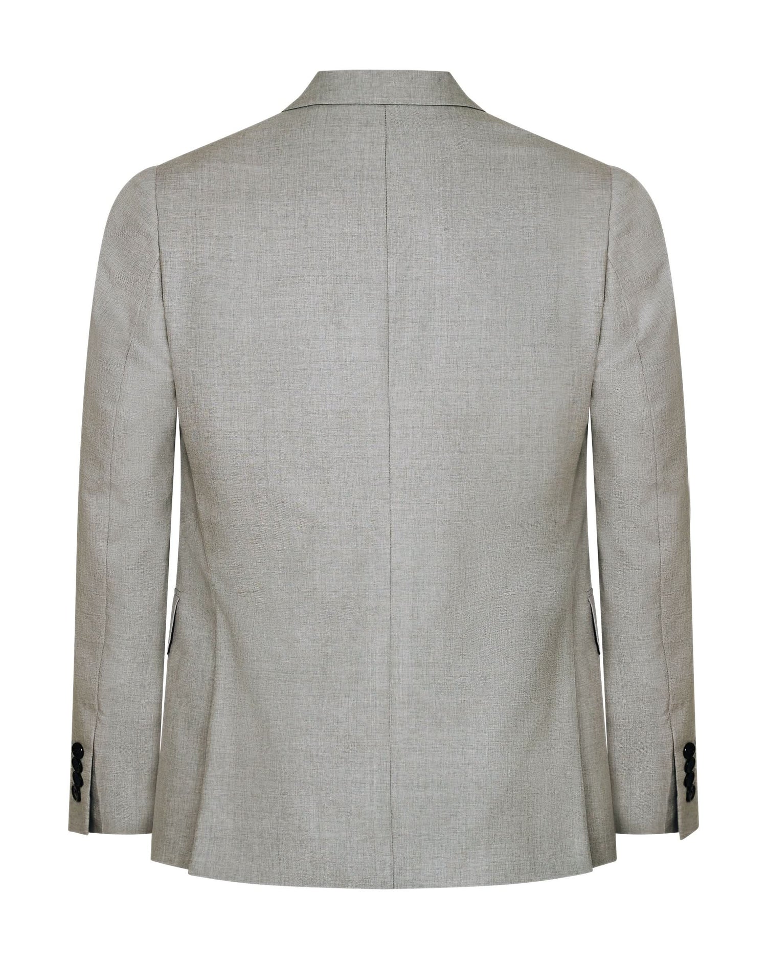 Livingstone Virgin Wool Double Breasted Suit Jacket Light Grey