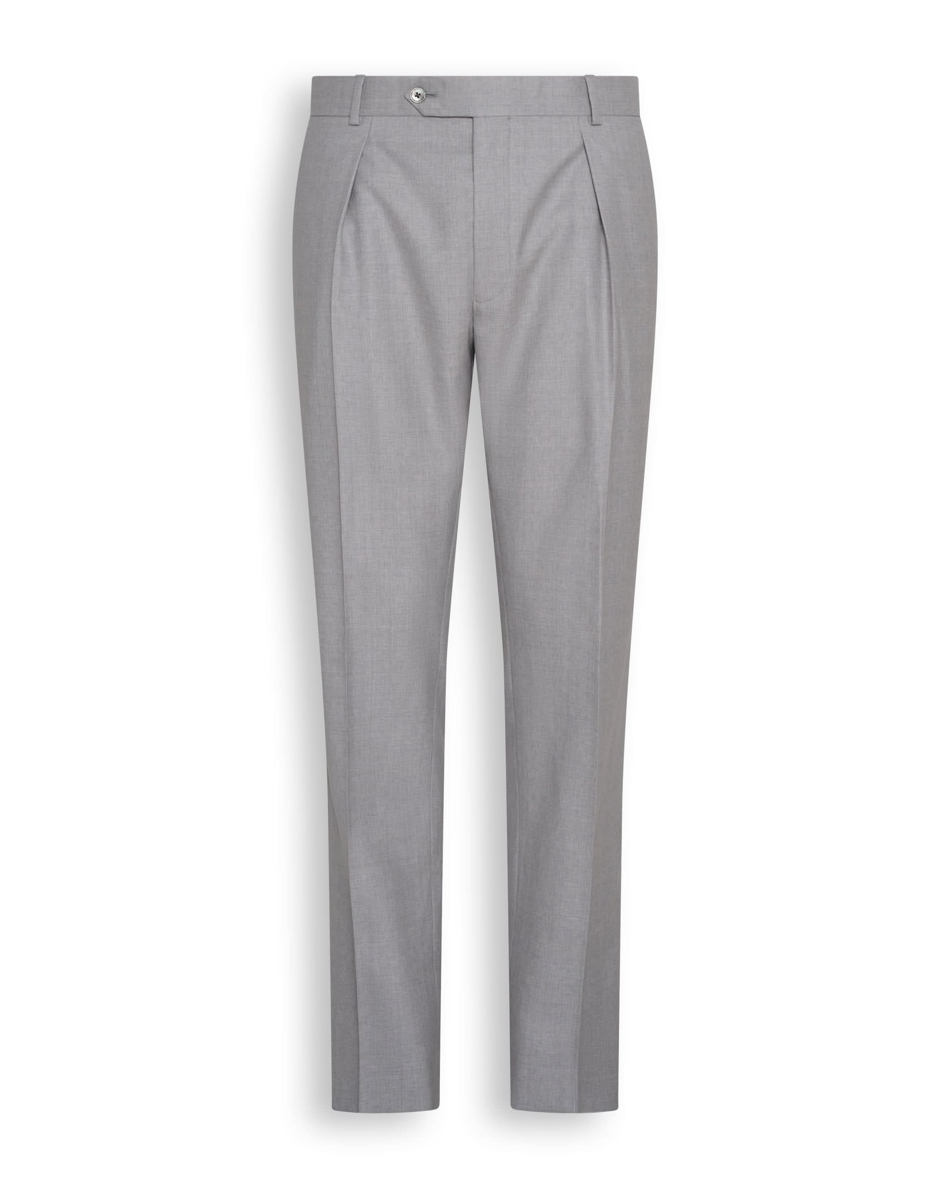 Livingstone Virgin Wool Double Breasted Suit Light Grey – Gieves