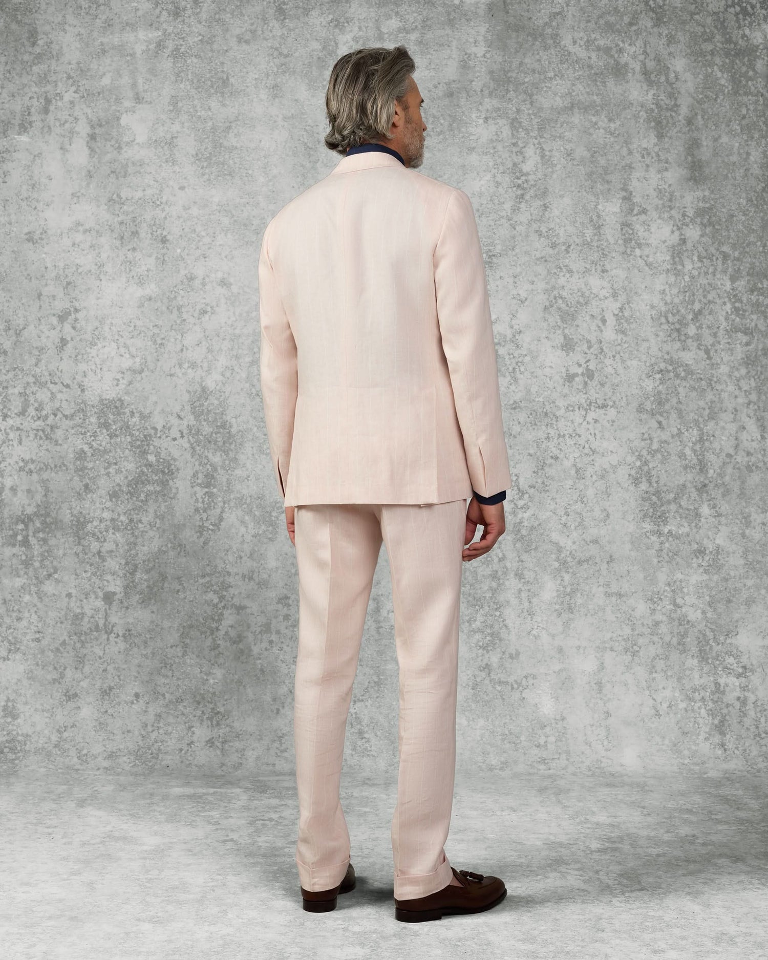 Lyons Linen Pink Stripe Suit