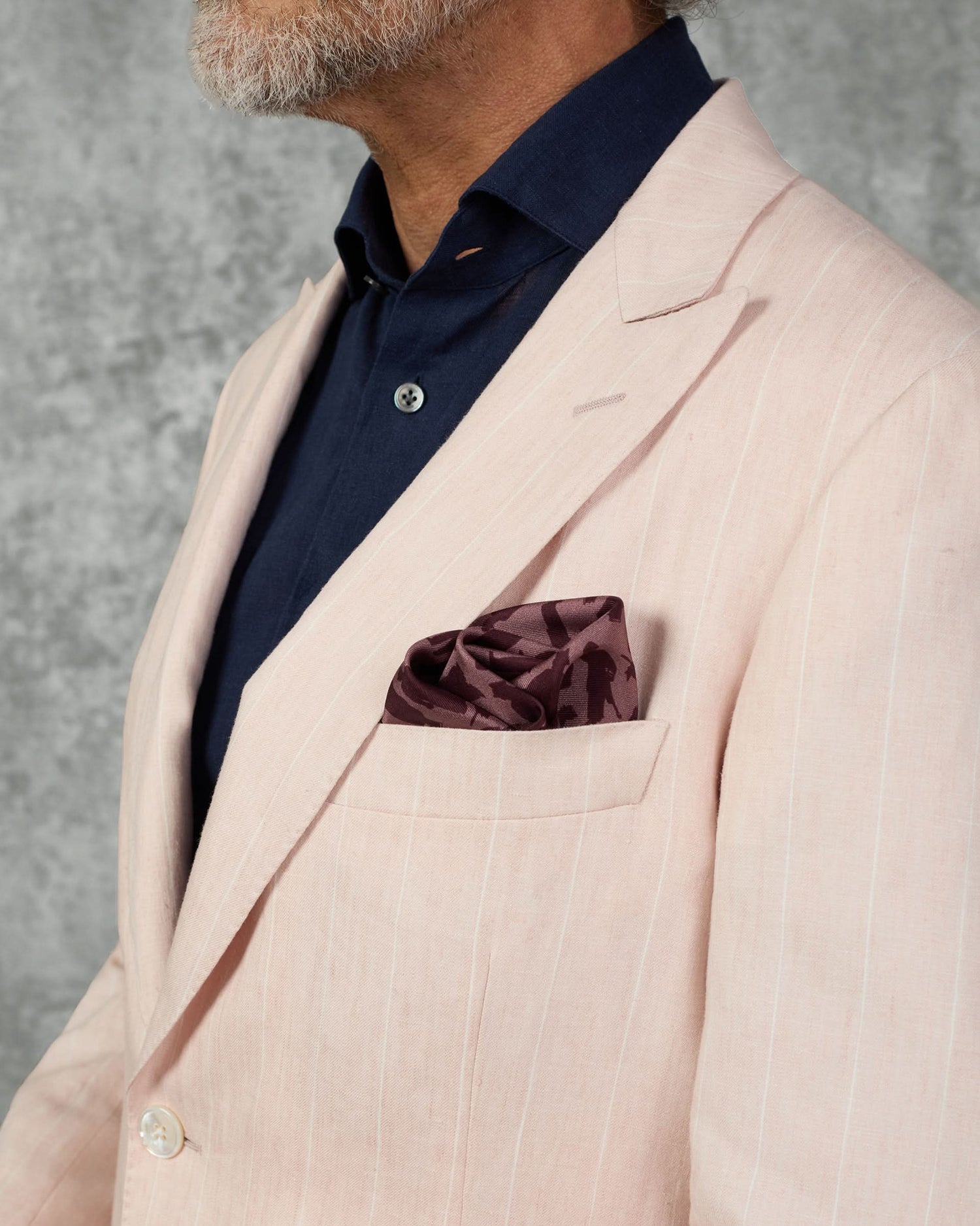Lyons Linen Pink Stripe Suit