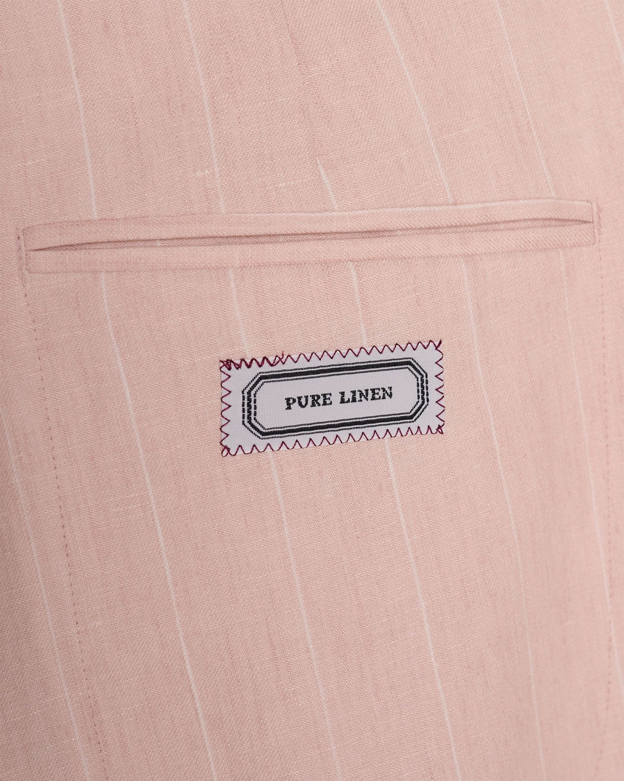 Lyons Linen Pink Stripe Suit