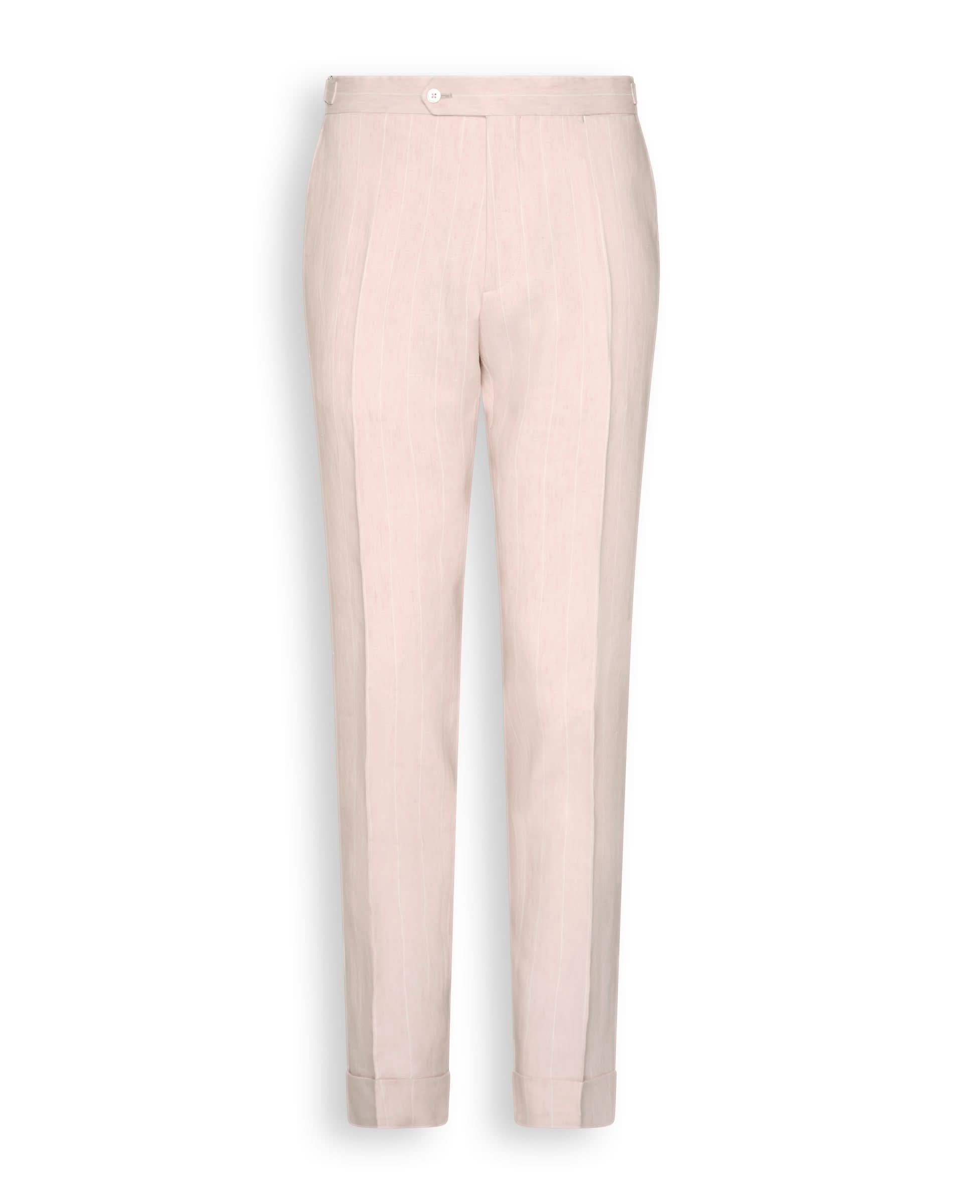 Lyons Linen Pink Stripe Suit