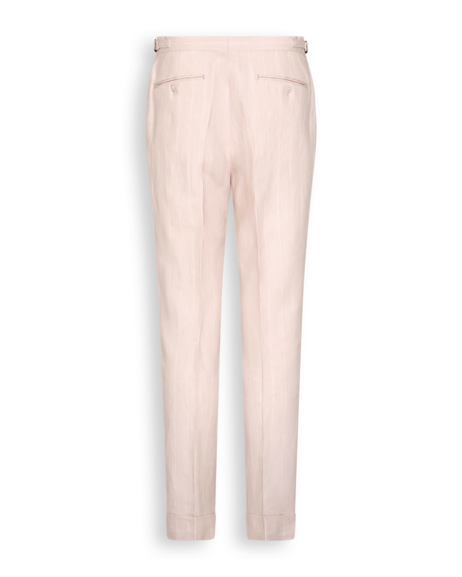 Lyons Linen Pink Stripe Suit
