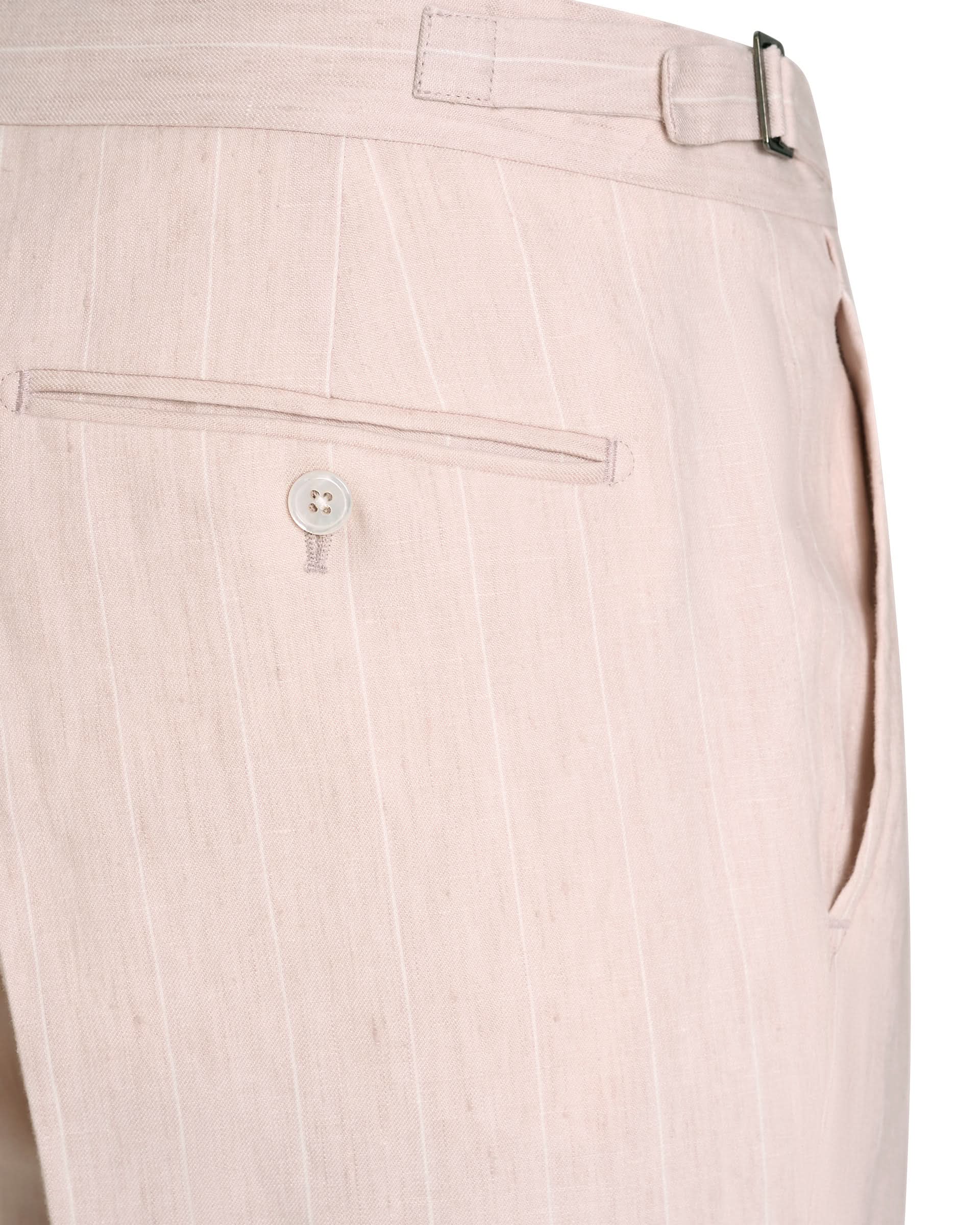 Lyons Linen Pink Stripe Suit