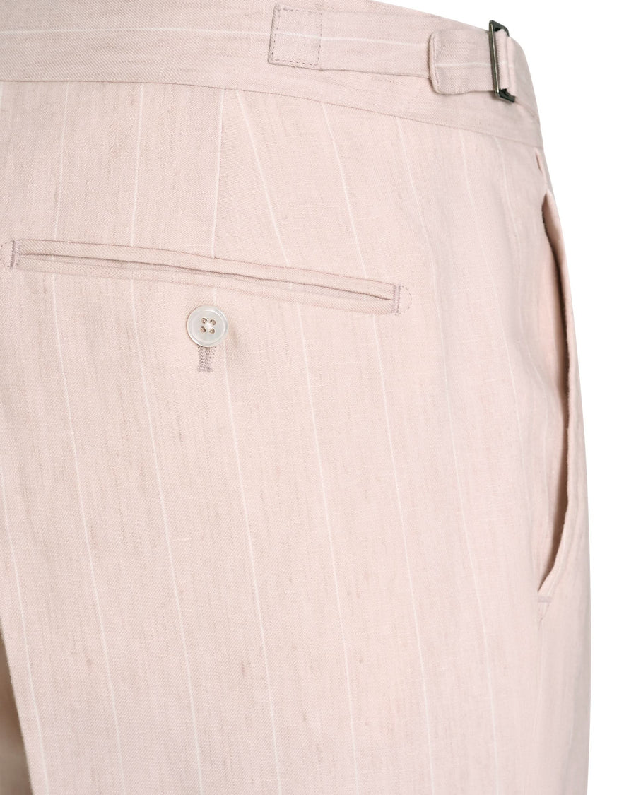 Lyons Linen Pink Stripe Suit