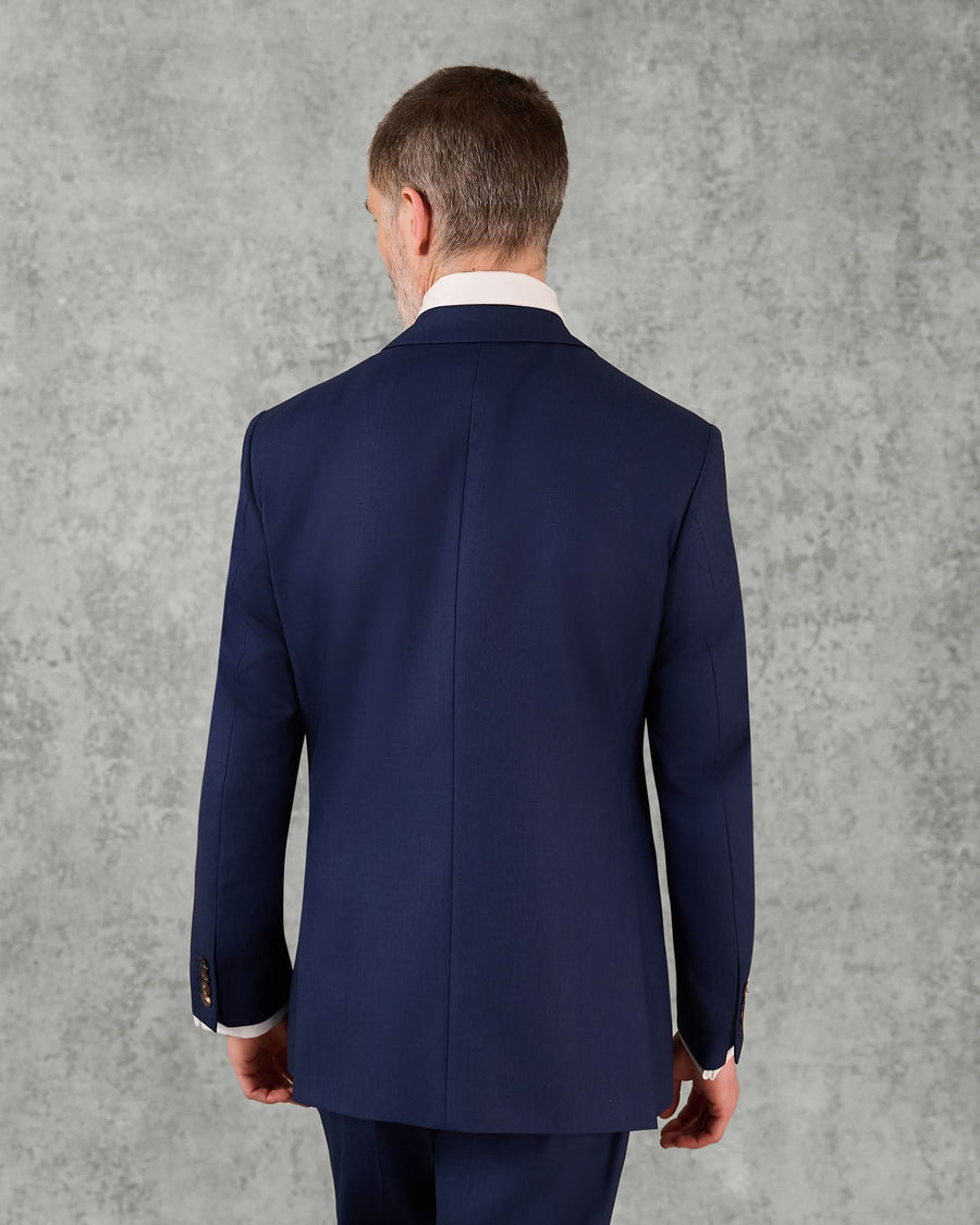 Madden Virgin Wool Birdseye Suit Jacket Navy