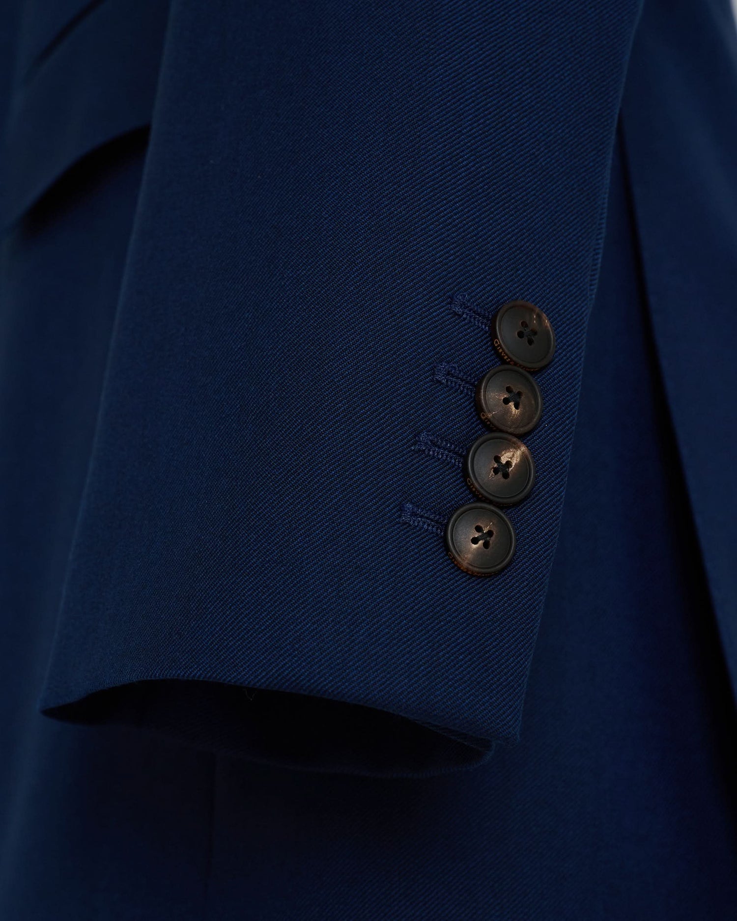 Madden Virgin Wool Birdseye Suit Jacket Navy