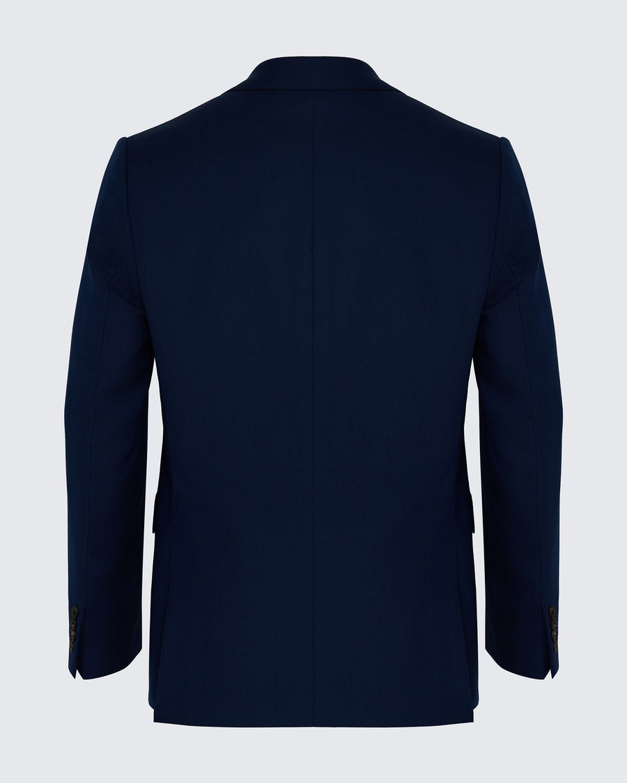 Madden Virgin Wool Birdseye Suit Jacket Navy