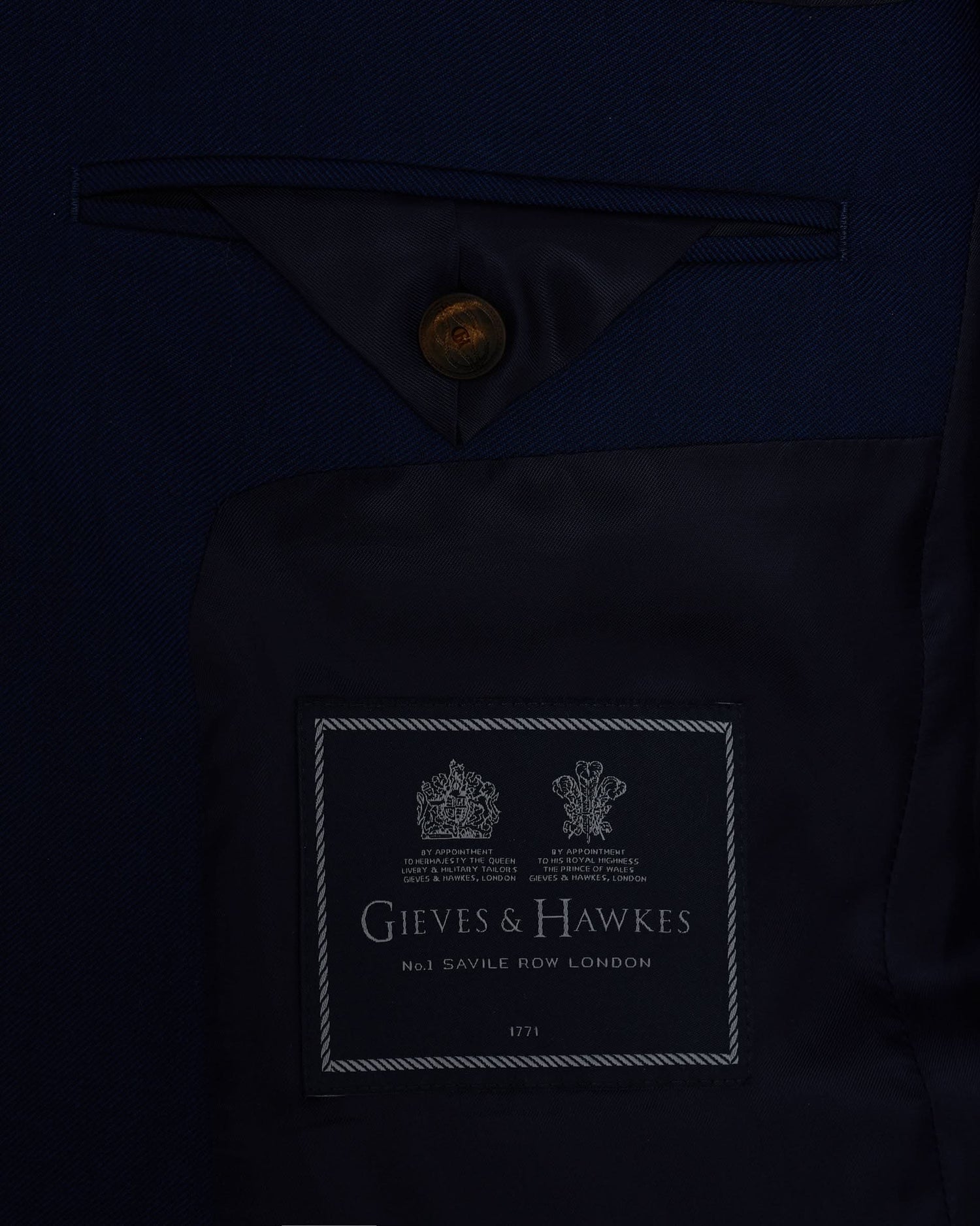 Madden Virgin Wool Birdseye Suit Jacket Navy