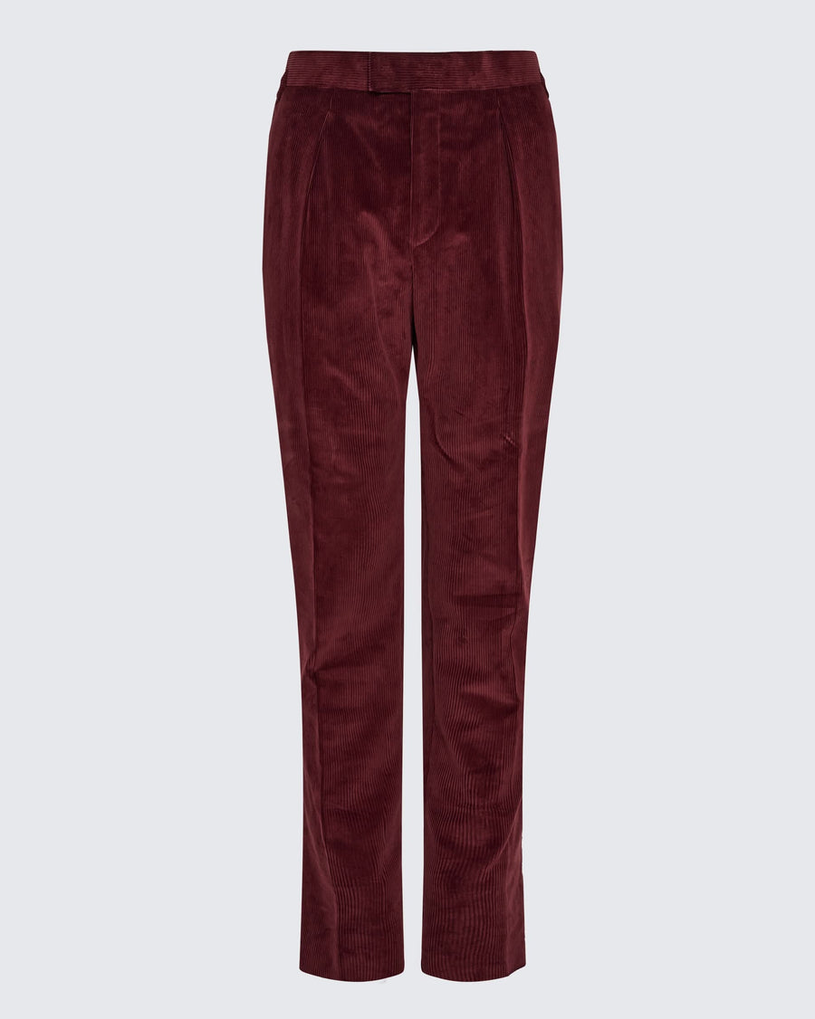 Mahon Corduroy Pleated Cotton Pant