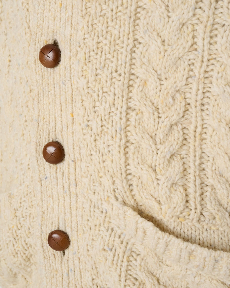 Nair Donegal Merino Wool Cardigan White