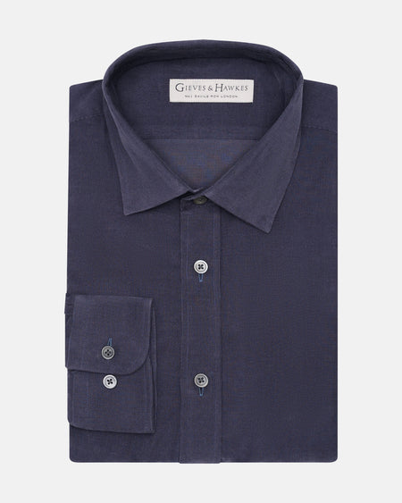 Lawson Cord Button Down Shirt Navy