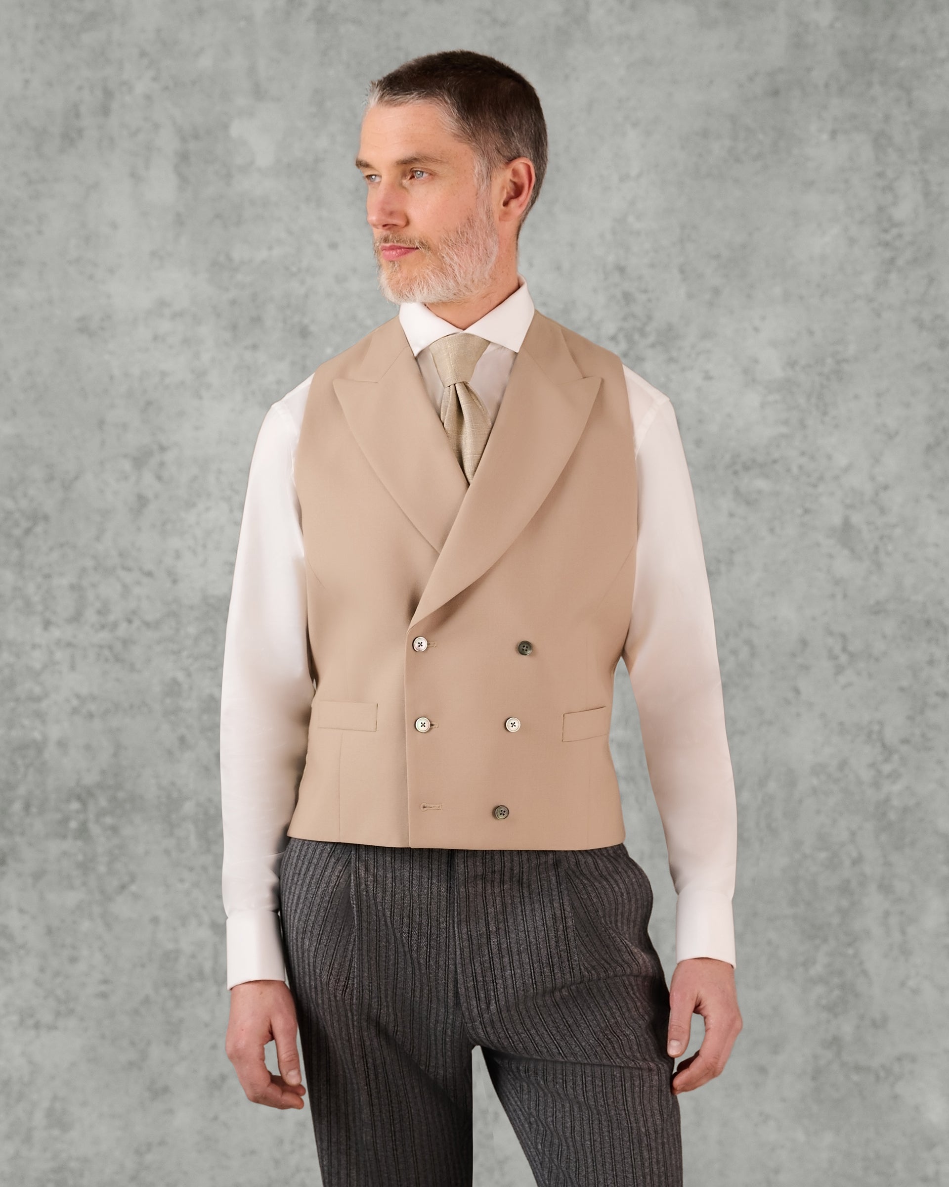 Nicholson Wool DB Peak Waistcoat