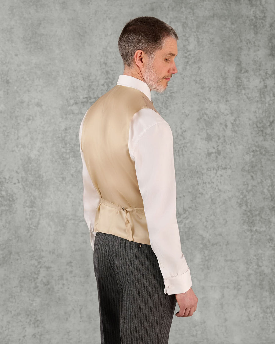 Nicholson Wool Double Breasted Waistcoat Grey