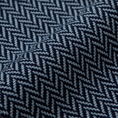 Herringbone Knitted Socks Navy