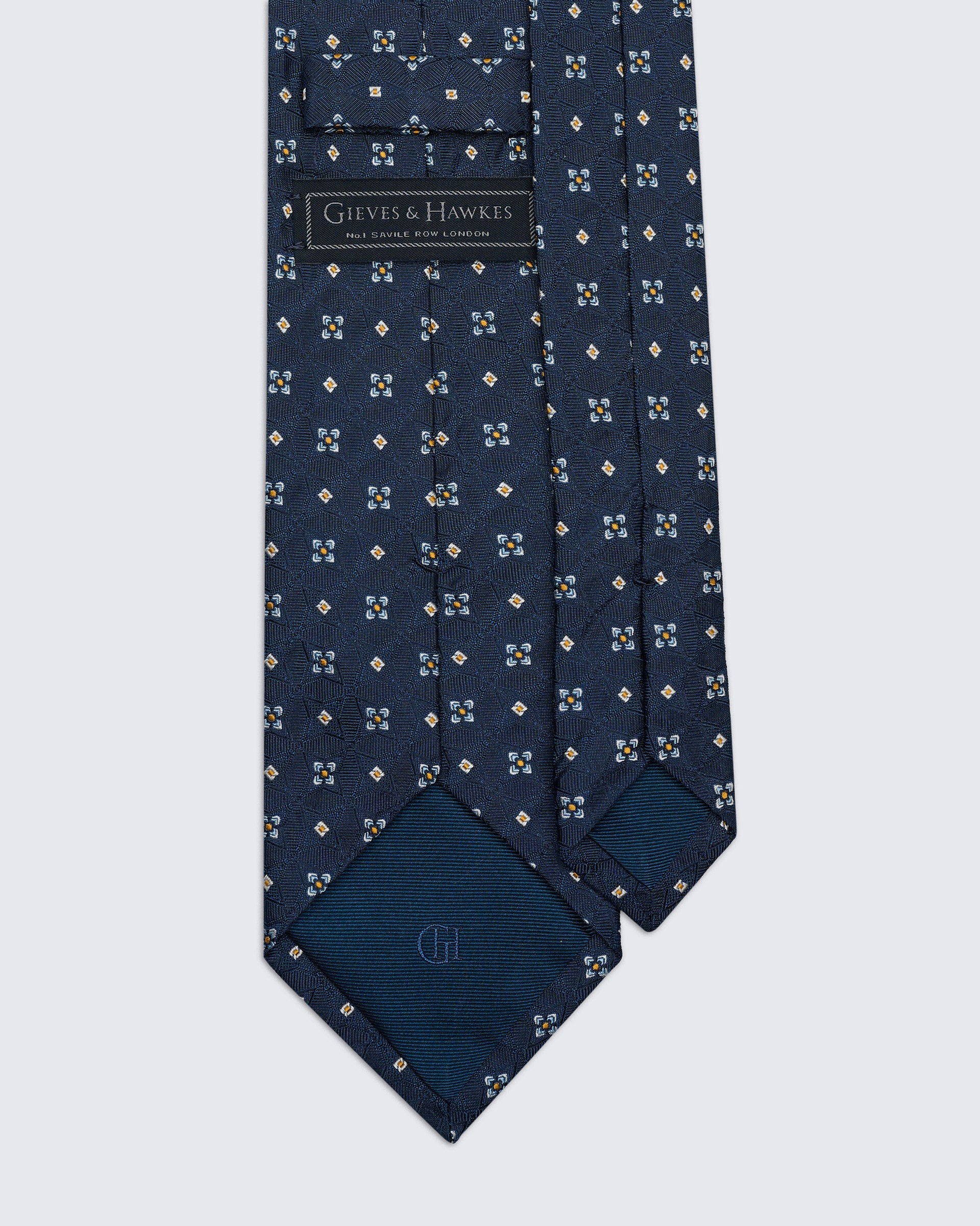 Newberry Diamond Navy Tie