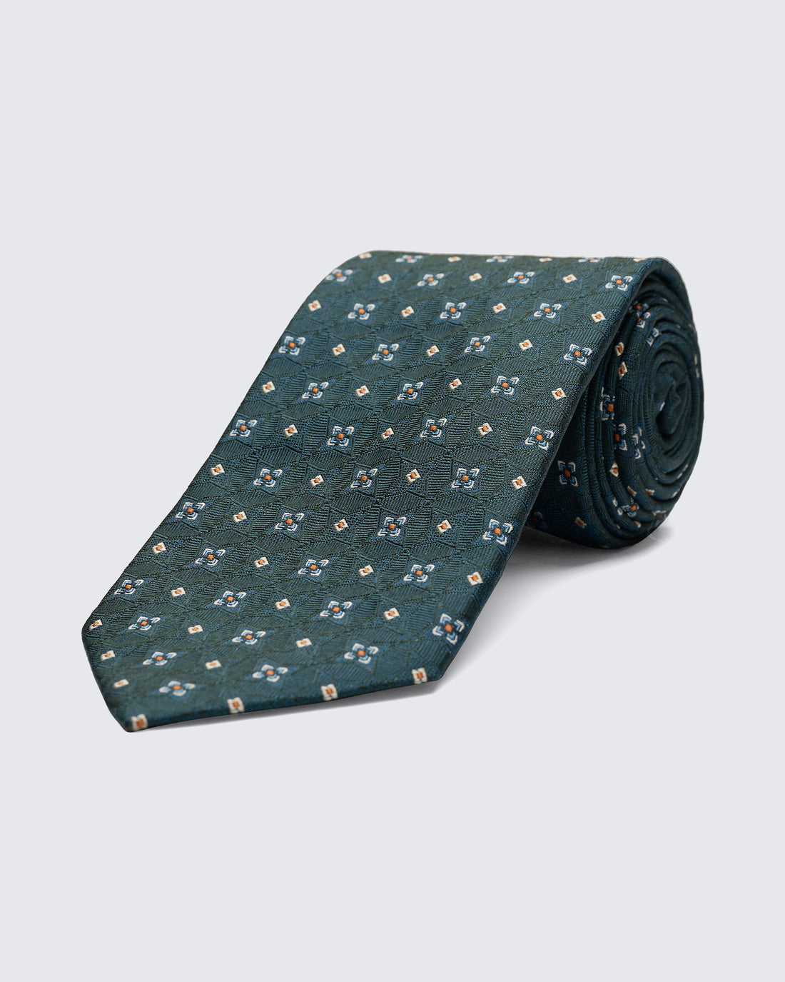 Newberry Diamond Teal Tie